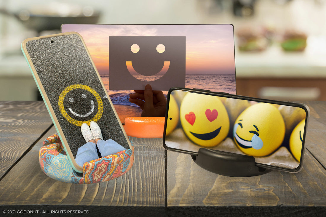 Our-10-Favorite-GoDonut-Customer-Reviews Best Universal Phone & Tablet Holder Stand - GoDonut